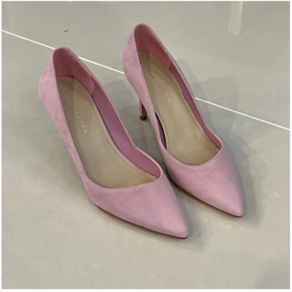 Marc Fisher Suede Velvet Pink Heel size 6
